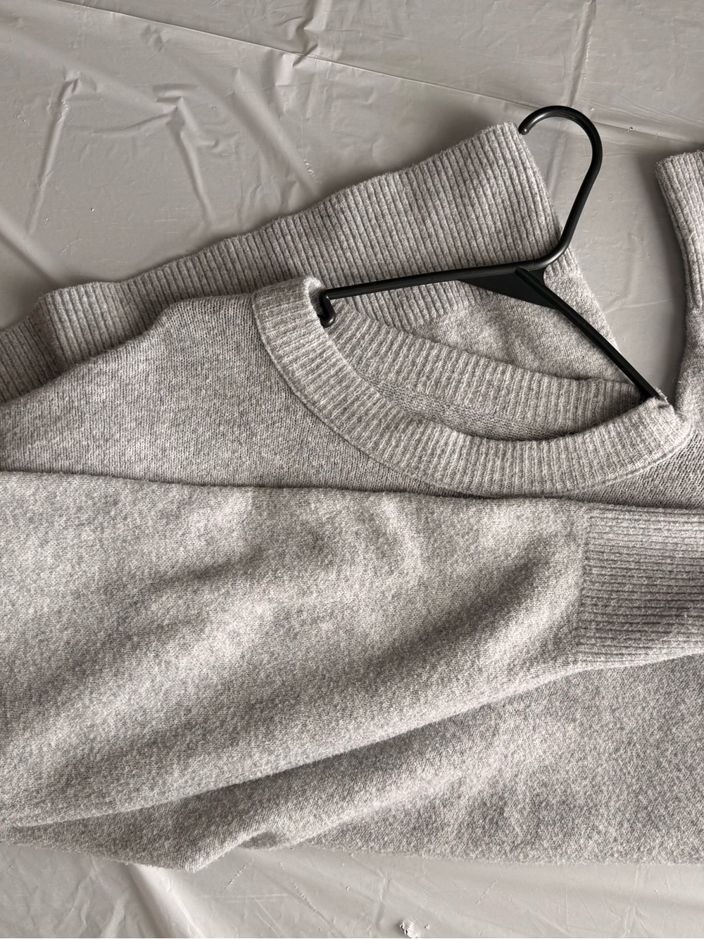 aerie Light Gray Crewneck Sweater